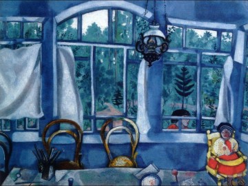  Chagall Obras - Ventana sobre un jardín contemporáneo Marc Chagall